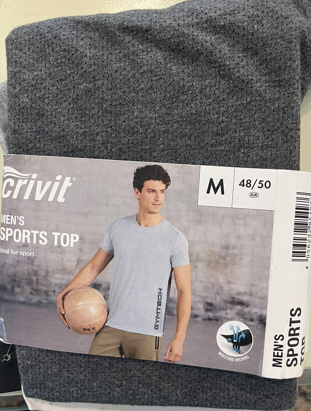 تیشرت ورزشی مردانه کرویت crivit•تنفس پذیر کد 502
