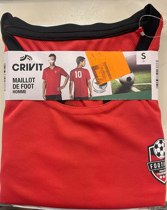تیشرت فوتبال مردانه برند کرویت CRIVIT سبک و خنک کد 506