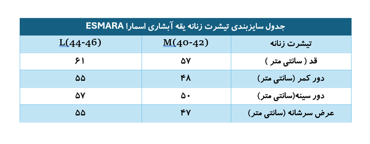 تاپ زنانه آستین کوتاه اسمارا esmara رنگ کرم روشن و مشکی یقه آبشاری