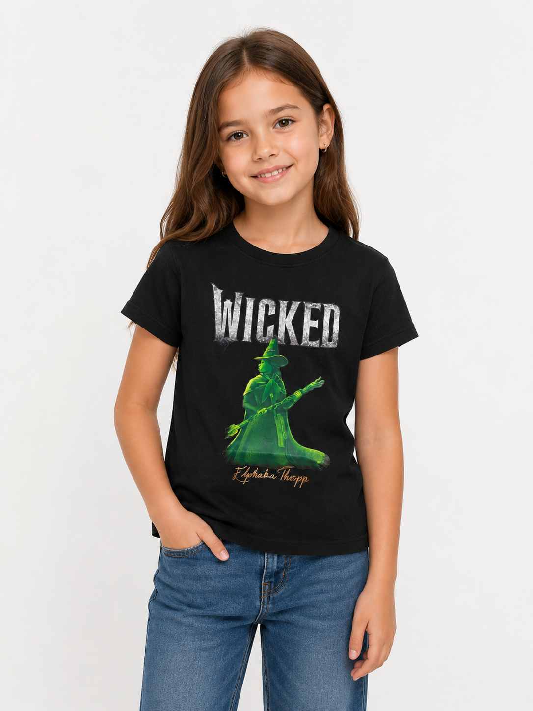 تیشرت دخترانه بچگانه wicked کد 1005