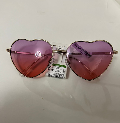 عینک آفتابی زنانه uv400 طرح قلب کد 429